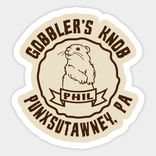 Punxsutawney Phil Groundhog Day Sticker